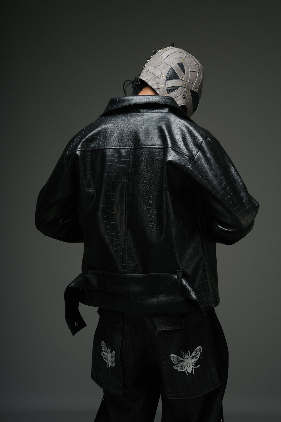 CROCODILE LEATHER JACKET