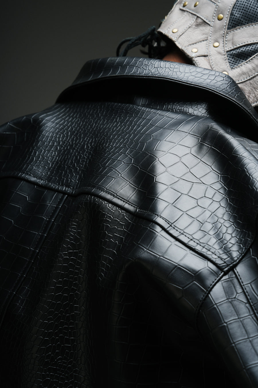 CROCODILE LEATHER JACKET