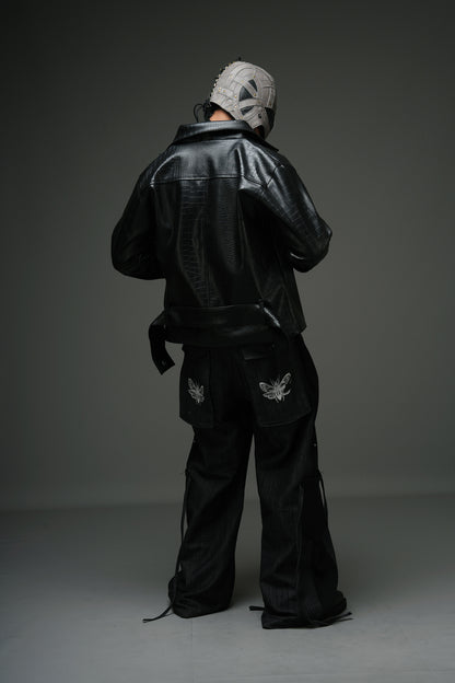 CROCODILE LEATHER JACKET