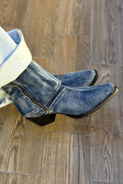 TRIBAL DENIM BOOTS /30°